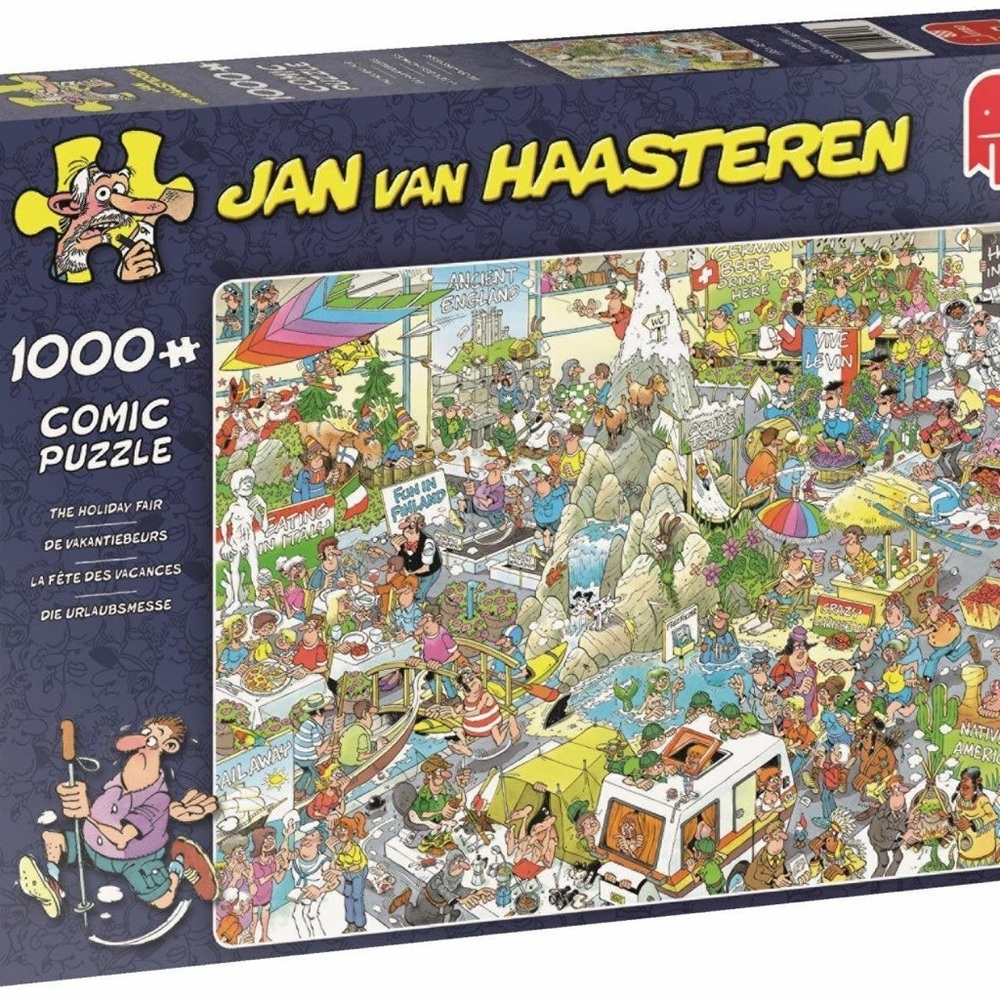 Jan Van Haasteren 1000-Piece Puzzle “Holiday Fair/La Fete Des Vacances” Jumbo 🧩